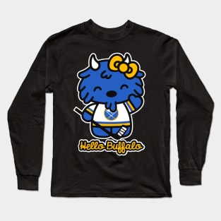 Hello Buffalo Hockey! Long Sleeve T-Shirt